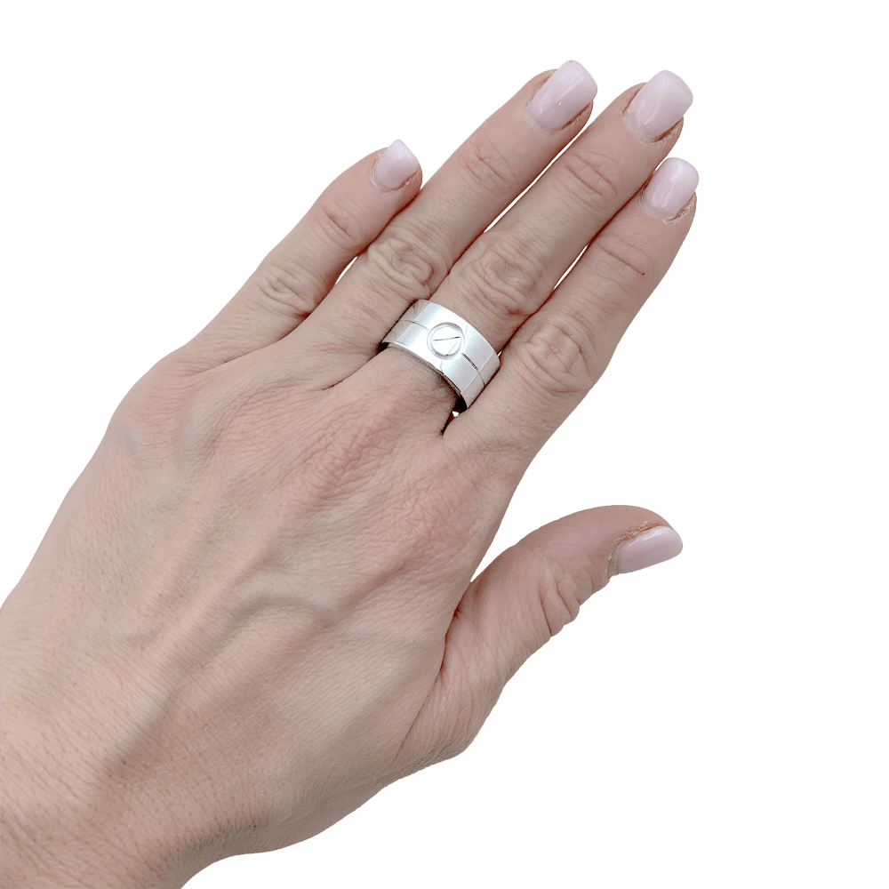 Bague Cartier, "Love" or blanc. 7