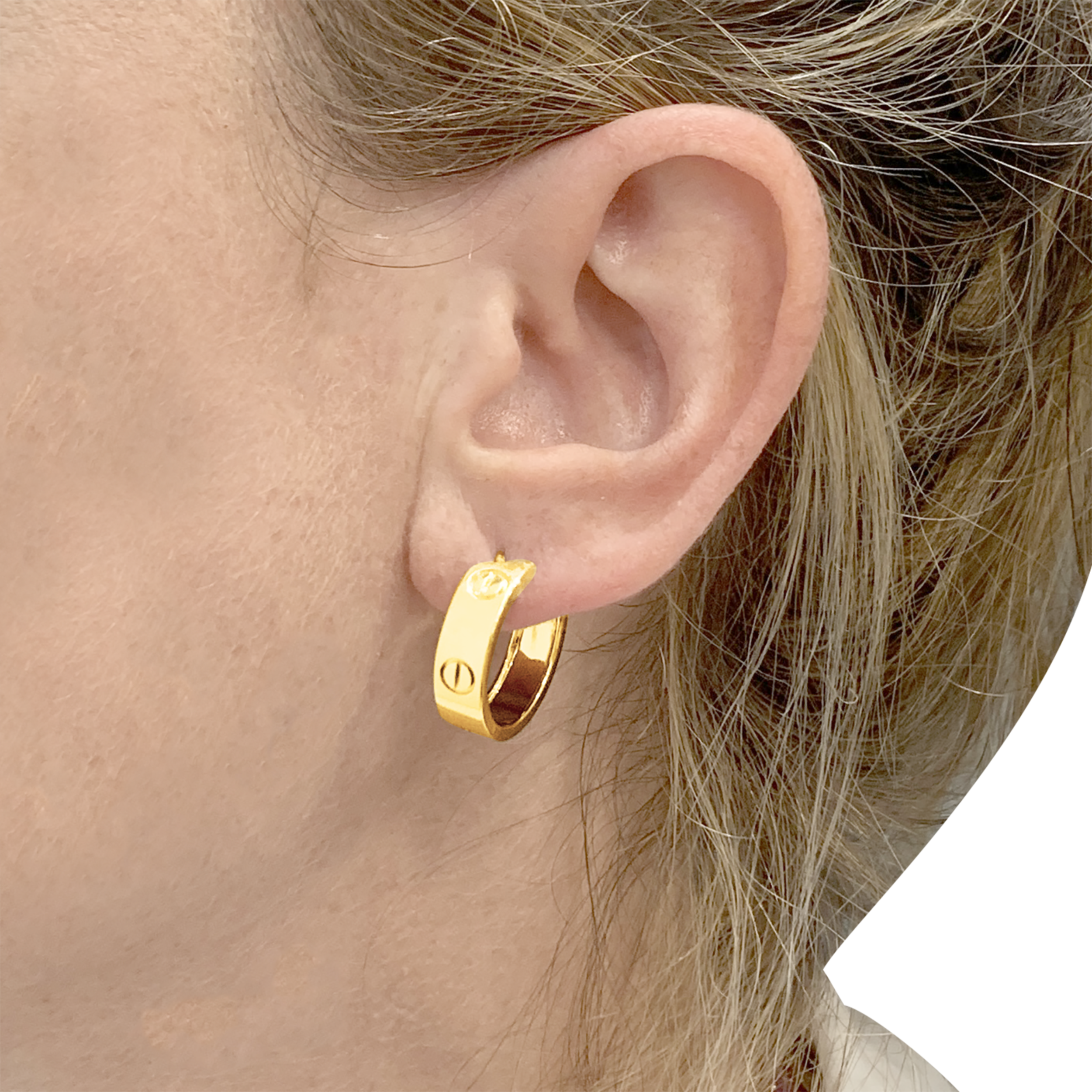 Boucles d'oreilles Cartier, "Love", modèle classique or jaune. 6