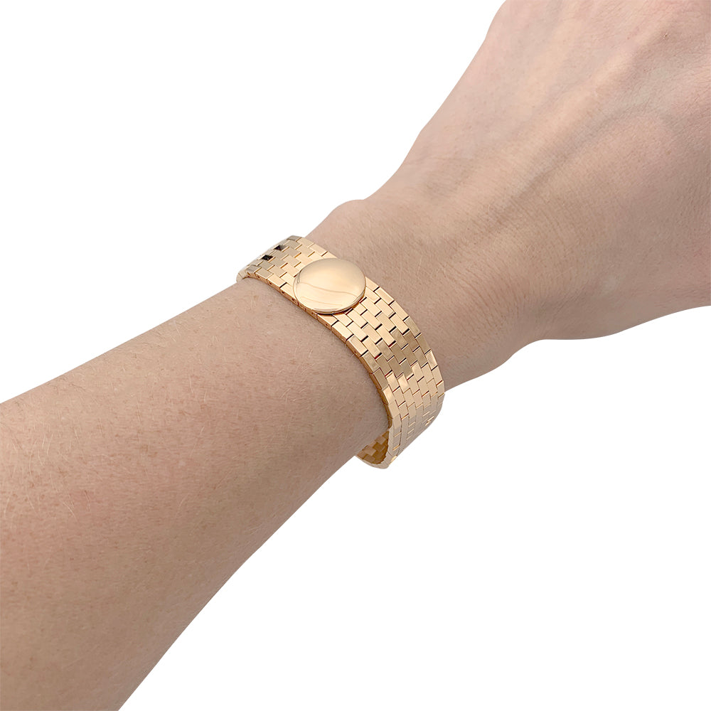 Bracelet Chaumet, "Boléro", or rose. 7