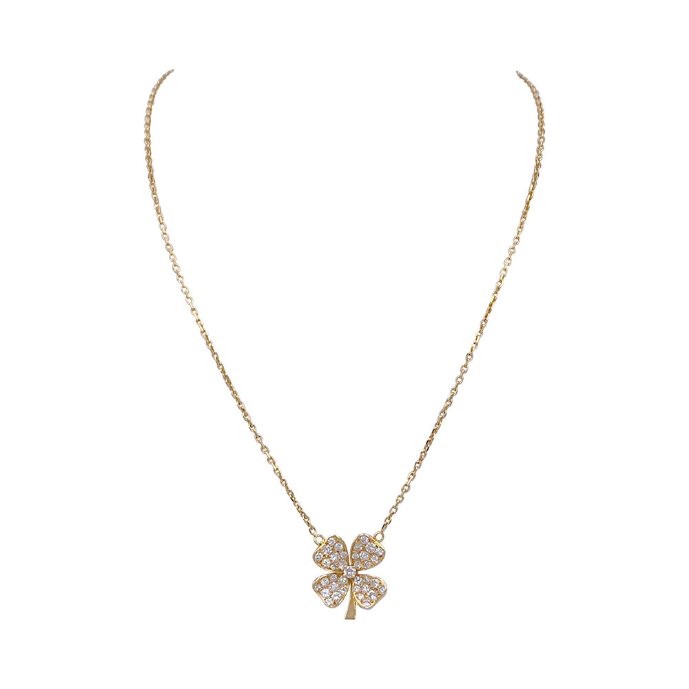 Collier Fred, "Trèfle", or jaune et diamants 7