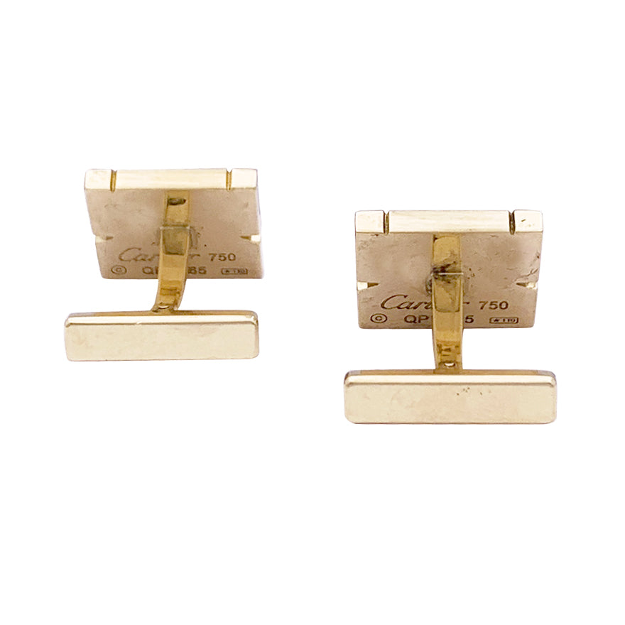 Boutons de manchette Cartier "Tank française", or jaune. 4