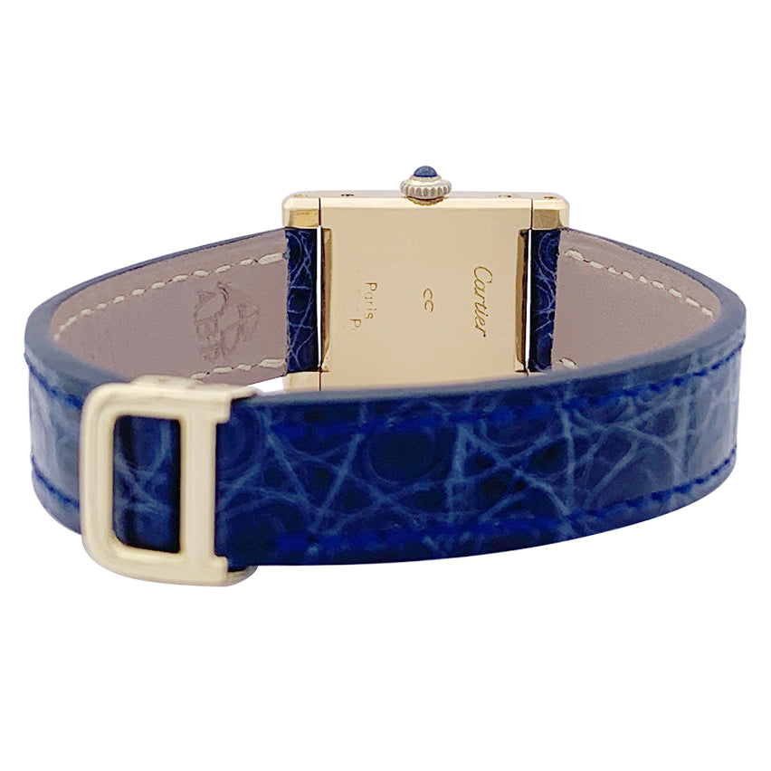 Montre Cartier "Tank Normale" or jaune. 3