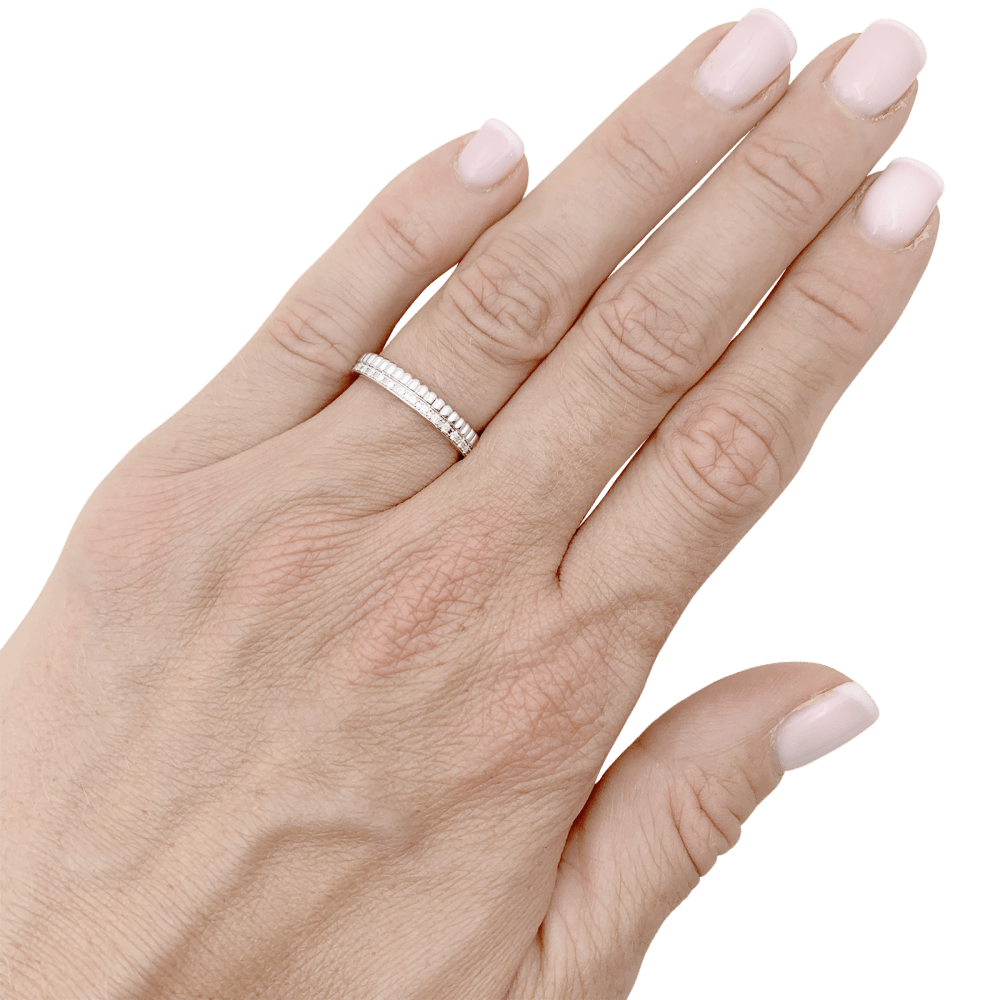 Alliance Boucheron "Quatre Radiant Edition" or blanc et diamants. 4