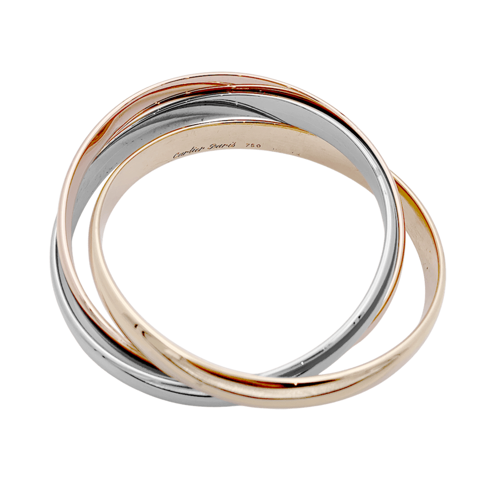 Bracelet Cartier, "Trinity", trois ors.  4