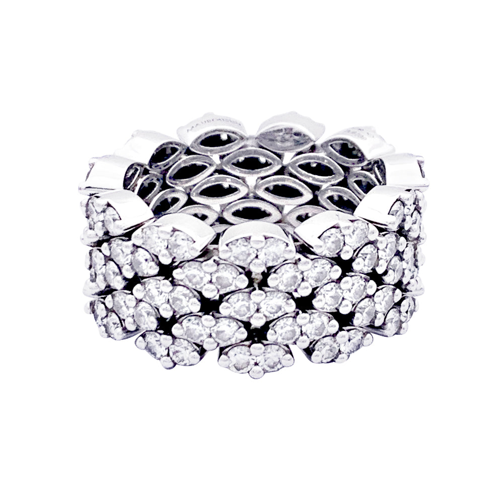 Bague Mauboussin "Je le veux" or blanc, diamants. 3