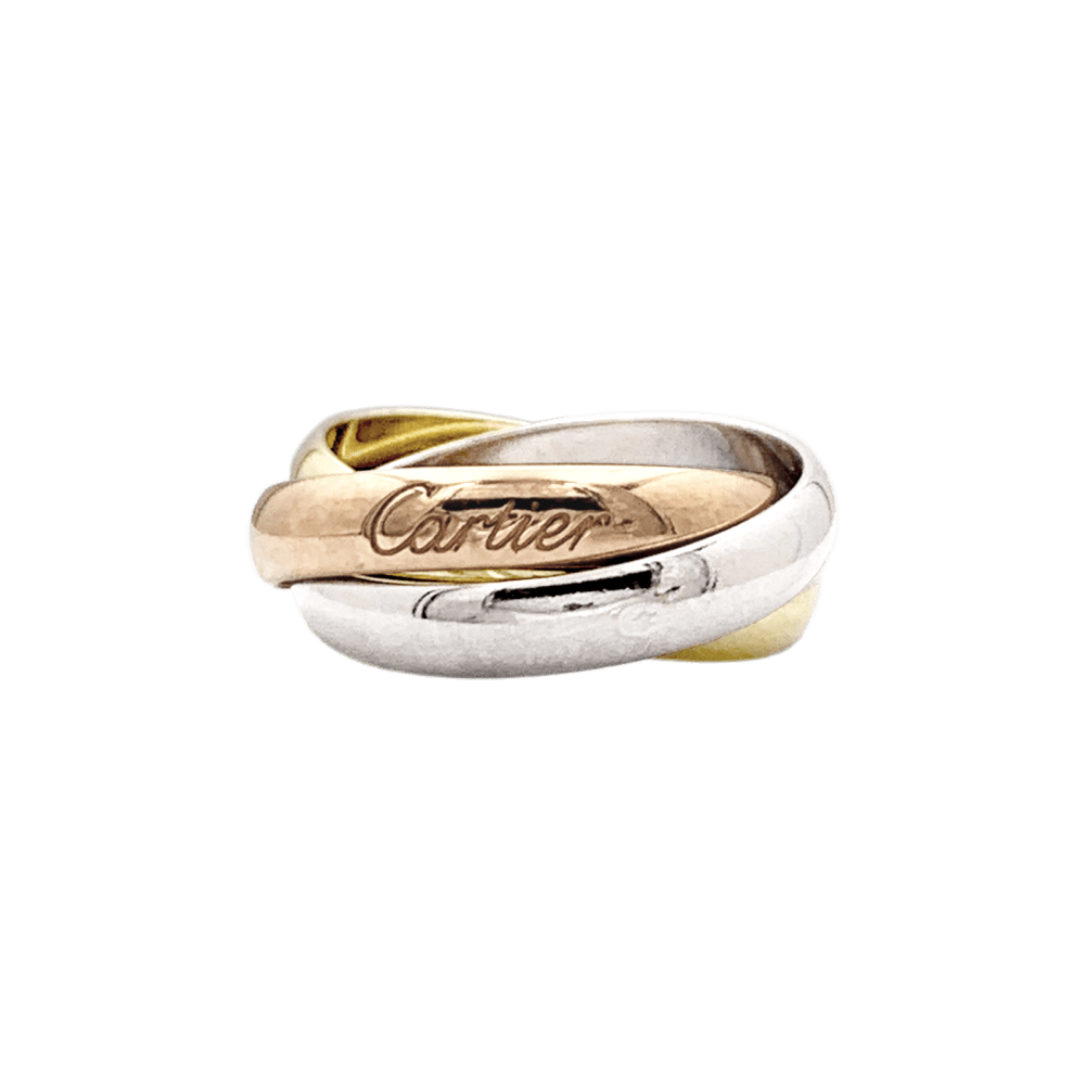 Bague Cartier, "Trinity Classique", trois ors.  1
