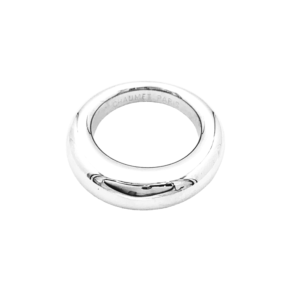 Bague Chaumet "Anneau" or blanc.  2