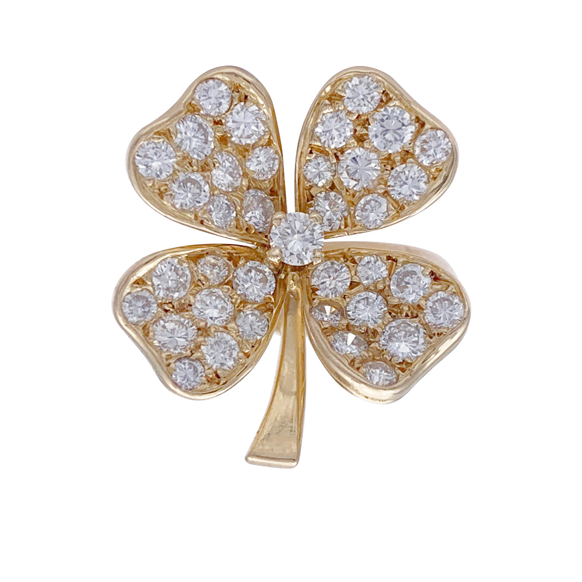 Bague Fred, or jaune, diamants. 4