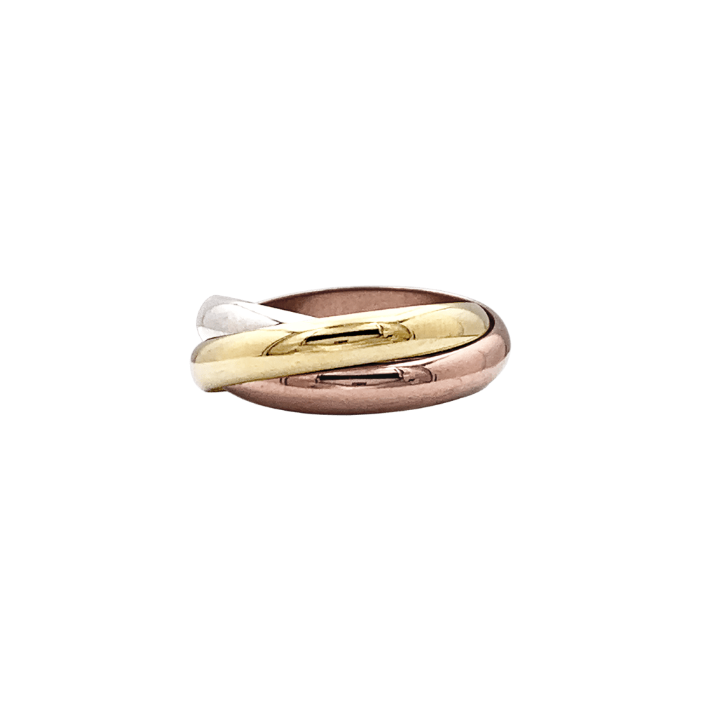 Bague Cartier, "Trinity", trois ors.  1