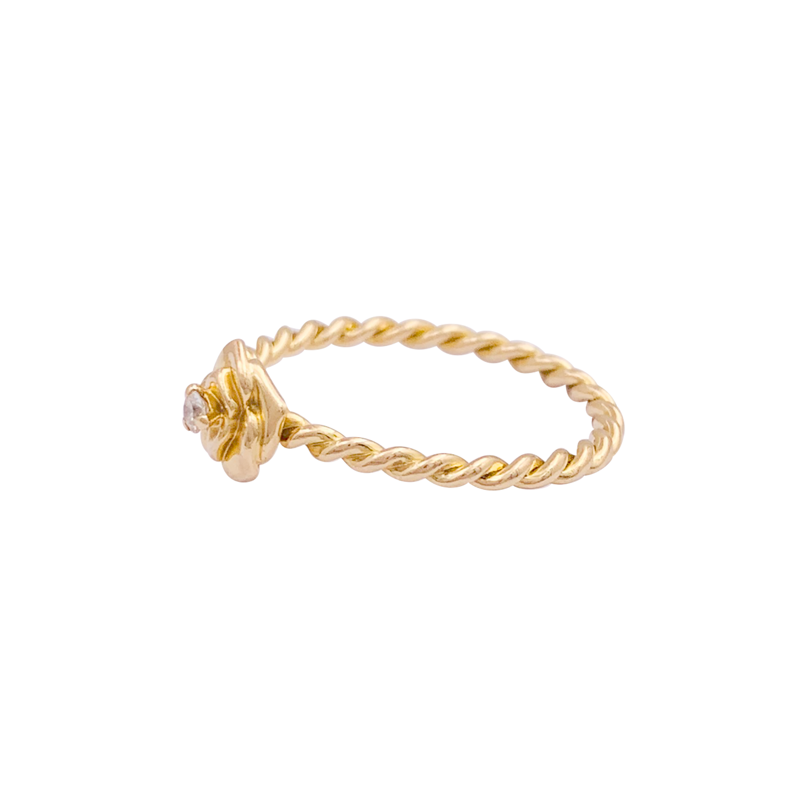 Bague Piaget, "Rose Piaget", or jaune, diamants. 4