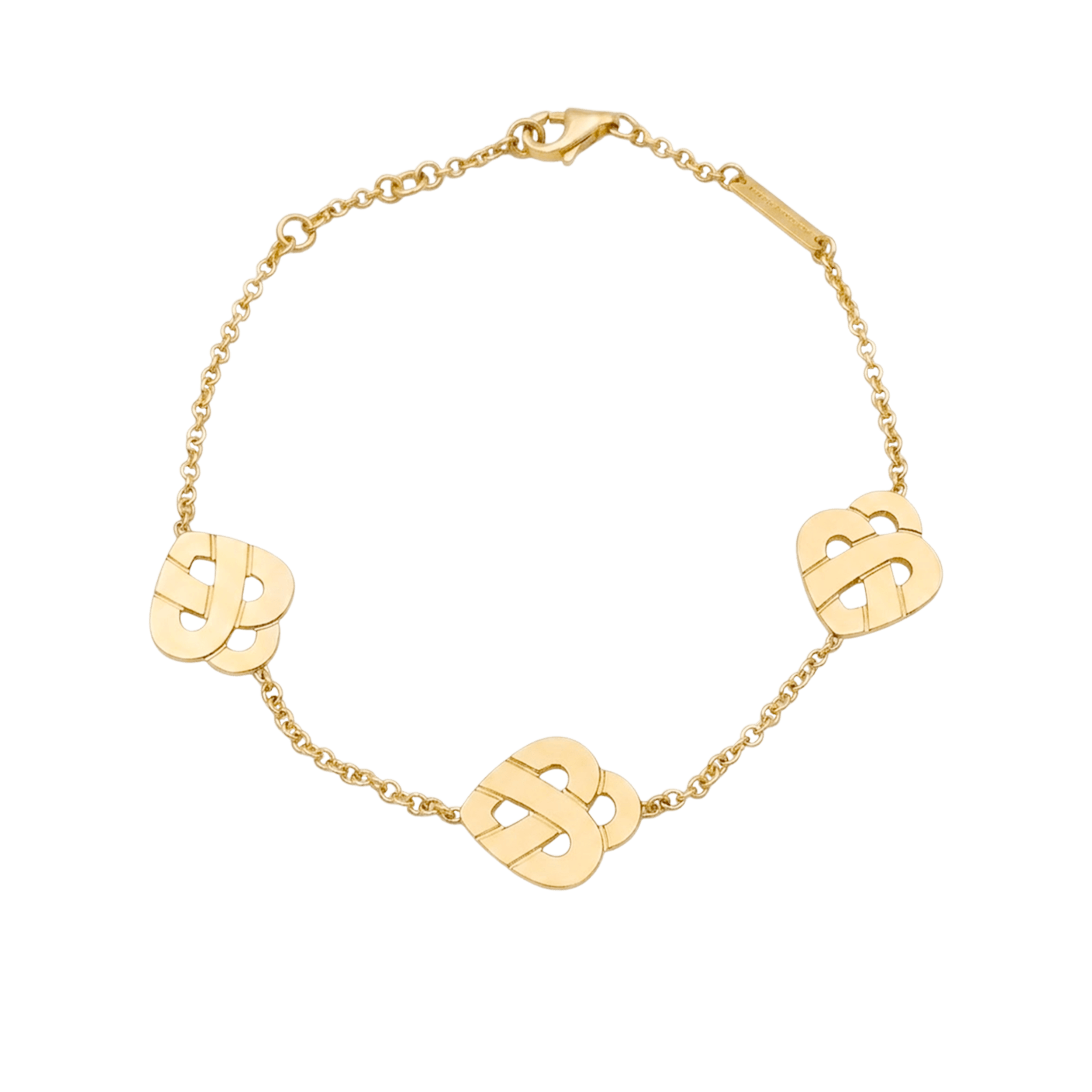 Bracelet Poiray, "Coeur entrelacé" modèle multi, or jaune 1