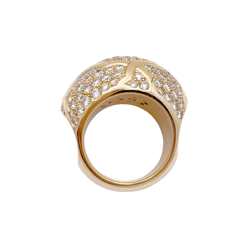 Bague Chanel, "Profil de Camelia" or jaune et diamants. 2