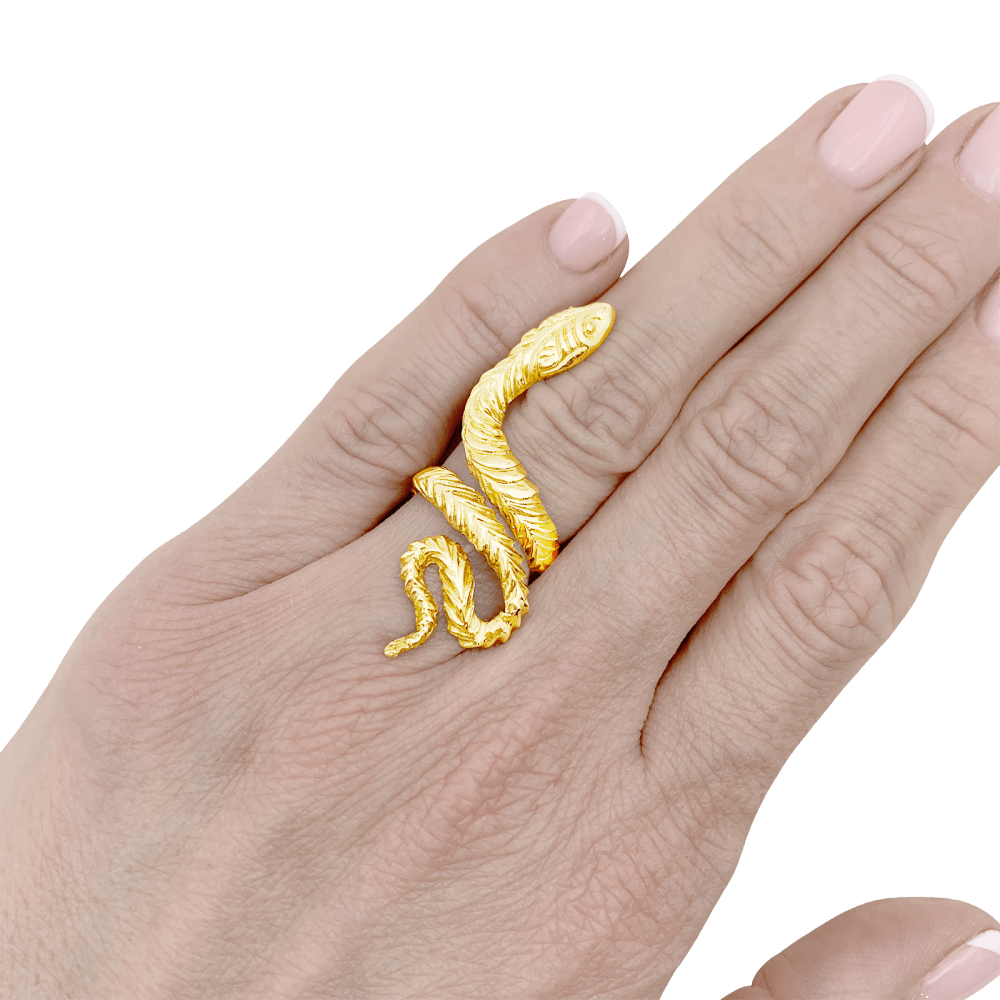 Bague "Serpent", or jaune.  6
