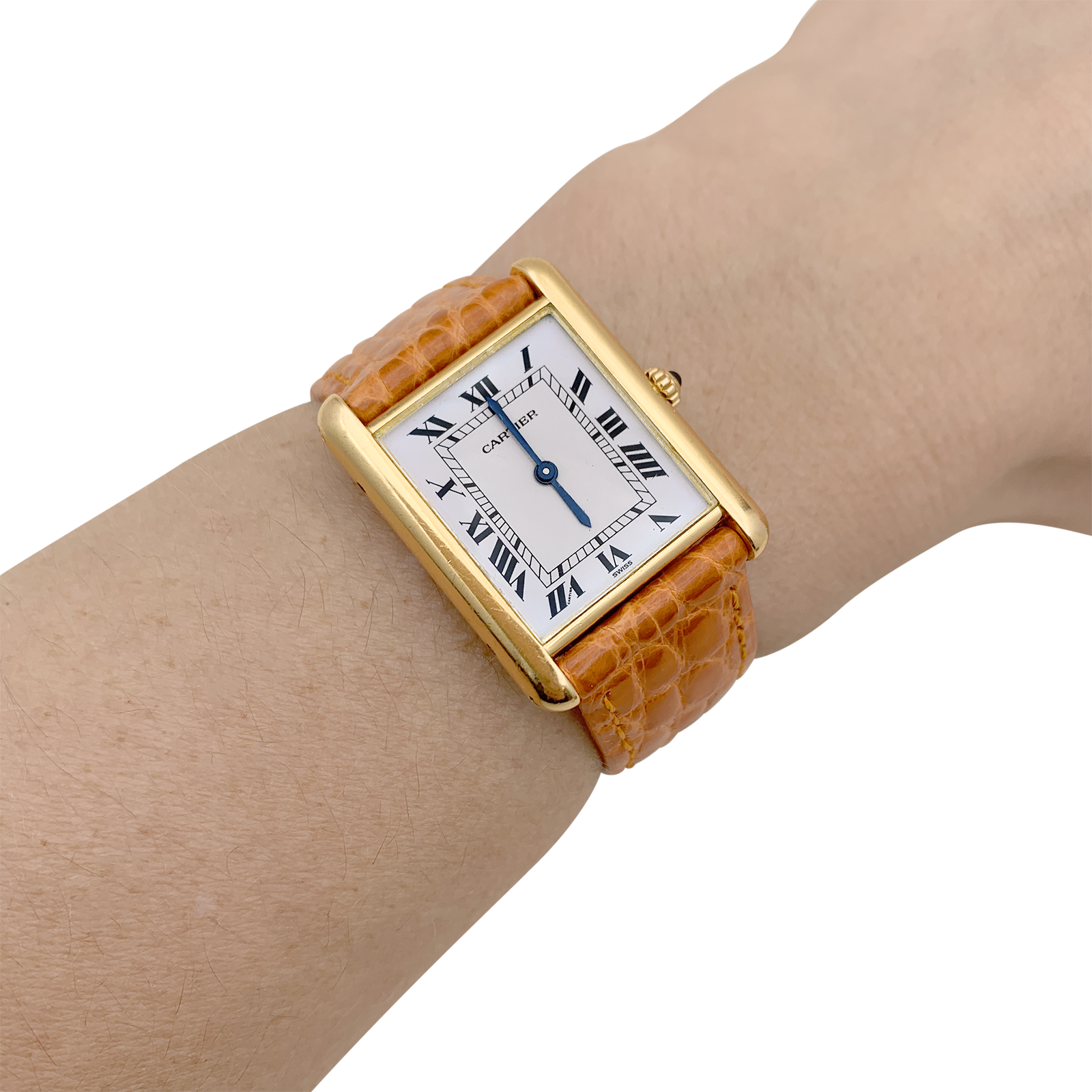 Montre Cartier, "Tank Louis Cartier", or jaune. 5