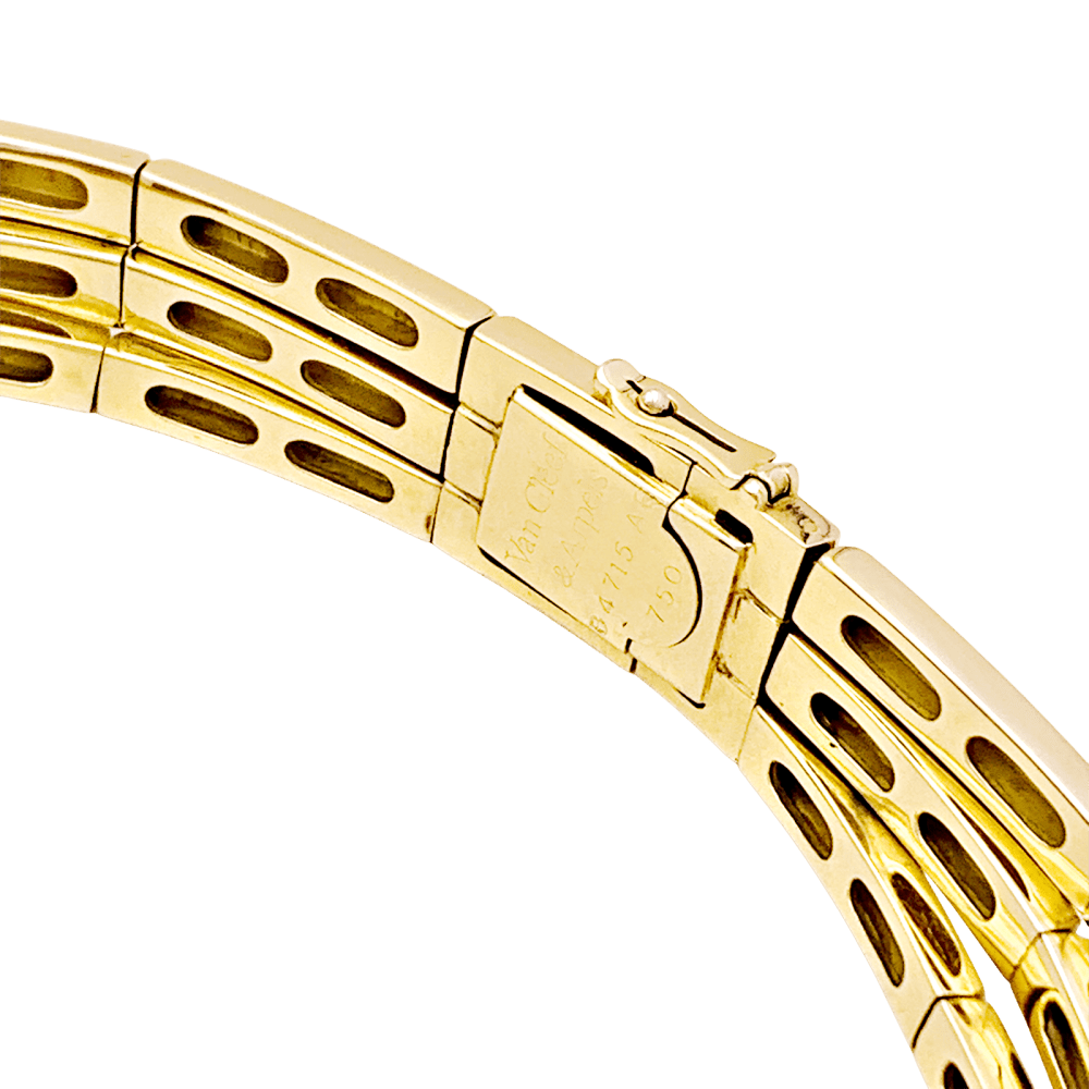 Collier Van Cleef & Arpels, or jaune et diamants.  5