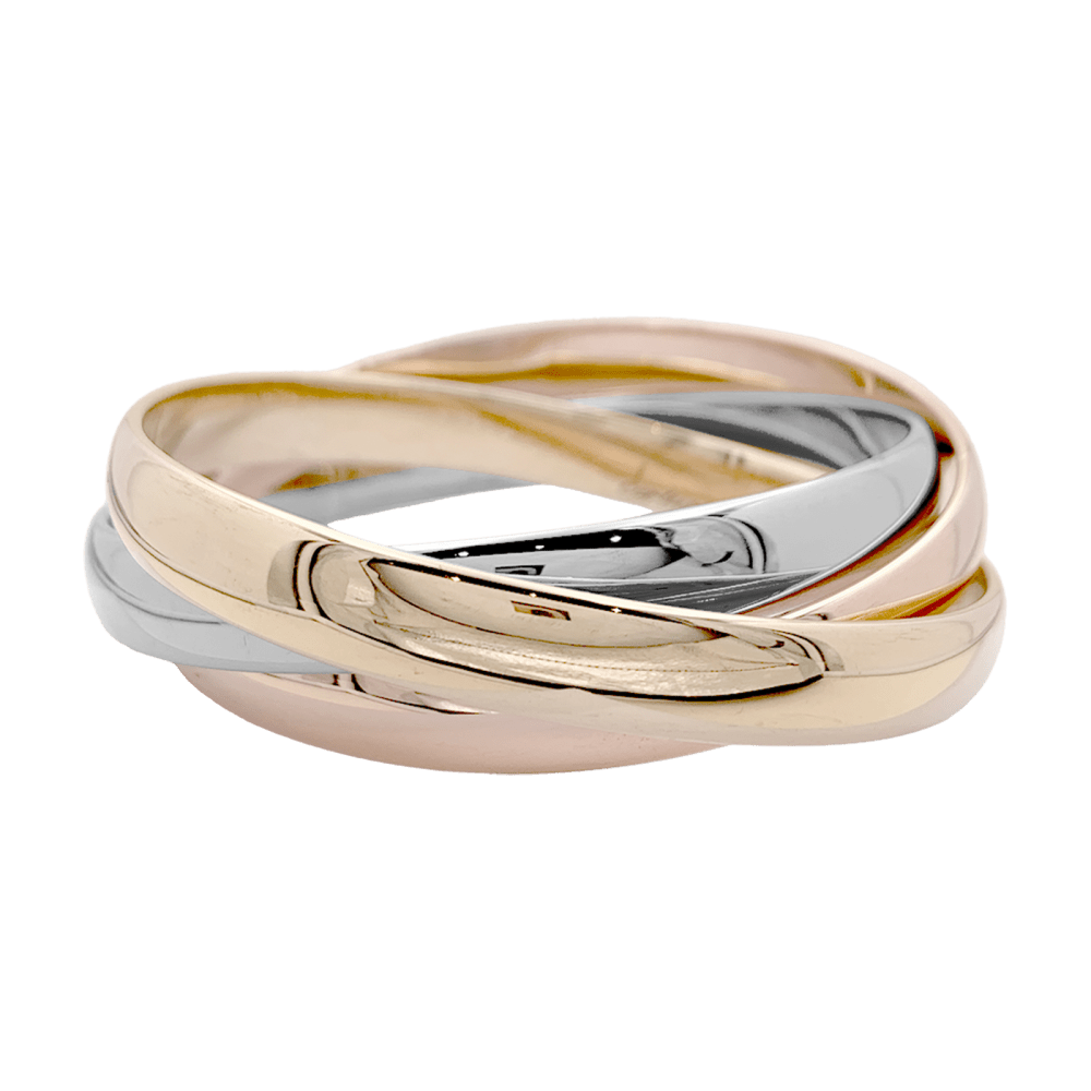 Bracelet Cartier, "Trinity", trois ors.  1