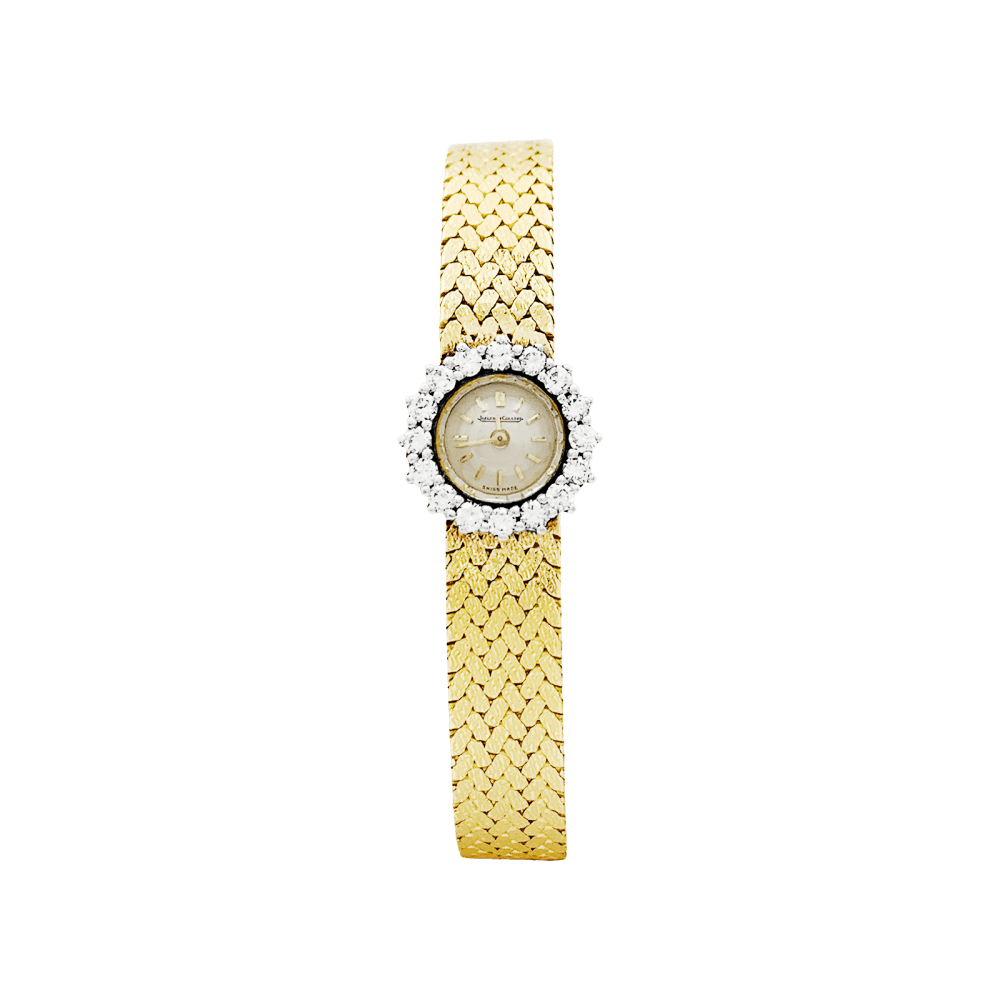 Montre Jaeger Lecoultre x Jean Eté, or jaune, platine, diamants.  1