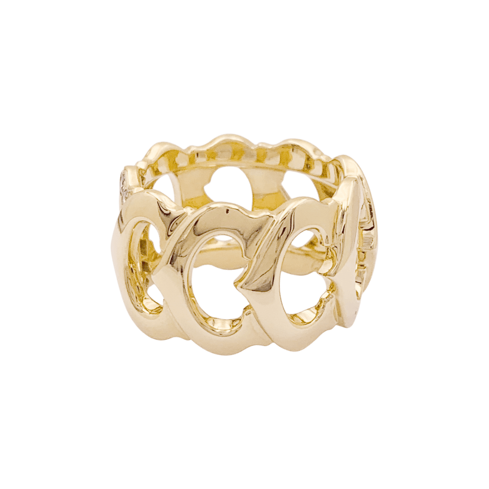Bague Cartier, "C de Cartier", or jaune, diamants. 2