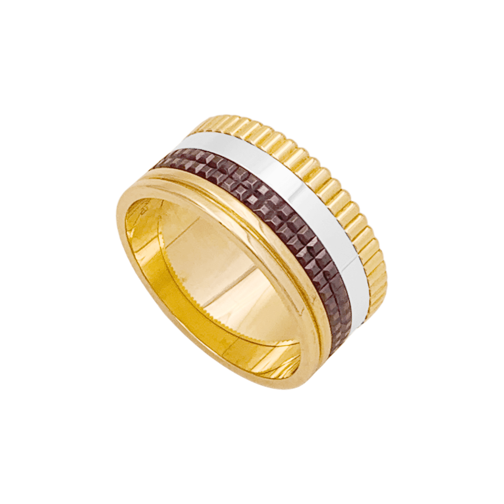 Bague Boucheron, "Quatre Classique Large", trois ors. 2