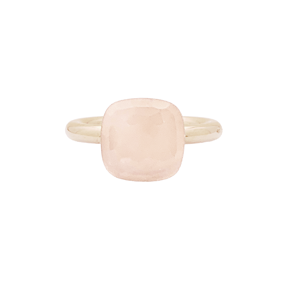 Bague Pomellato, "Nudo Classic", or rose et quartz rose. 1