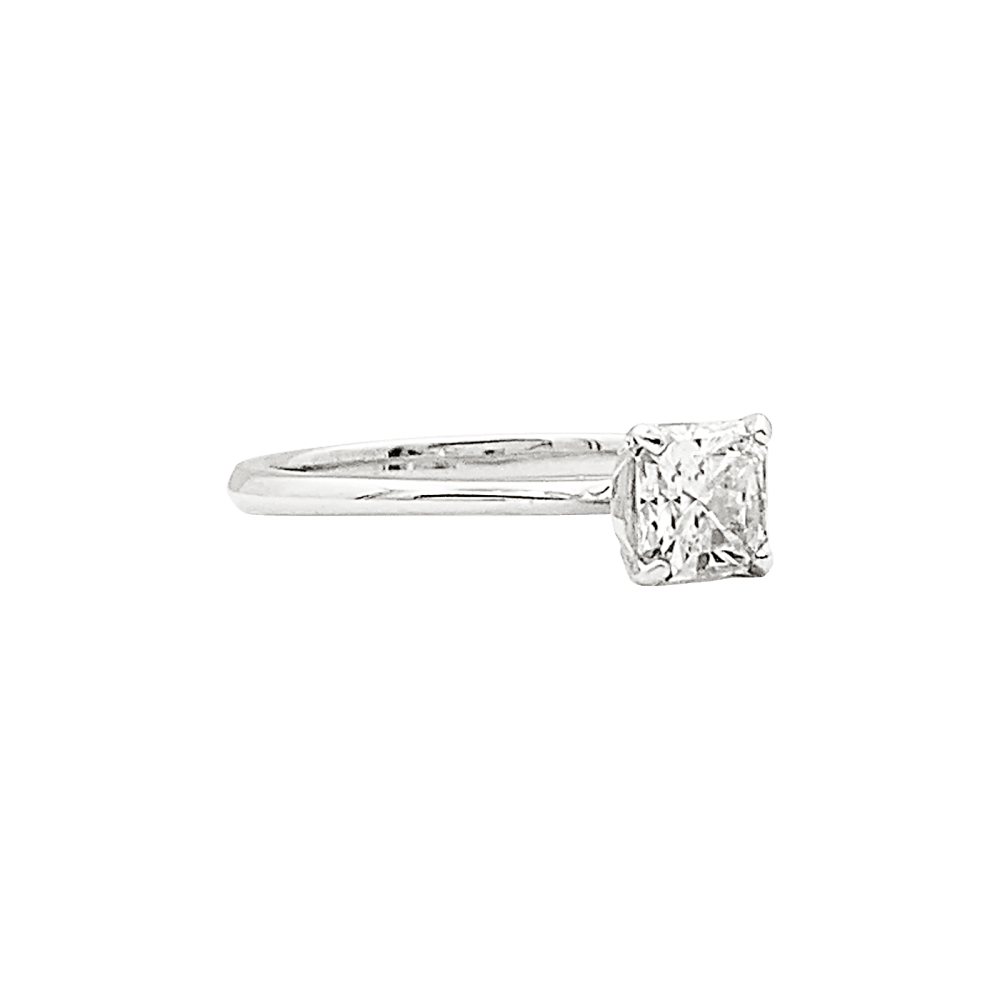 Bague solitaire Tiffany & Co, "True", platine et diamant.  3