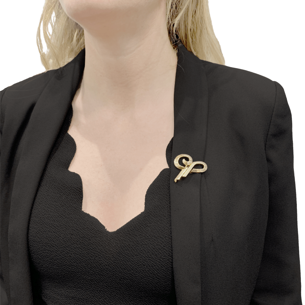 Broche Cartier, « Initiales », or jaune. 5