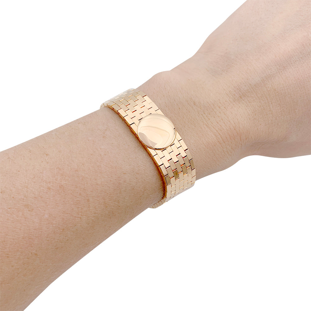 Bracelet Chaumet, "Boléro", or rose. 8