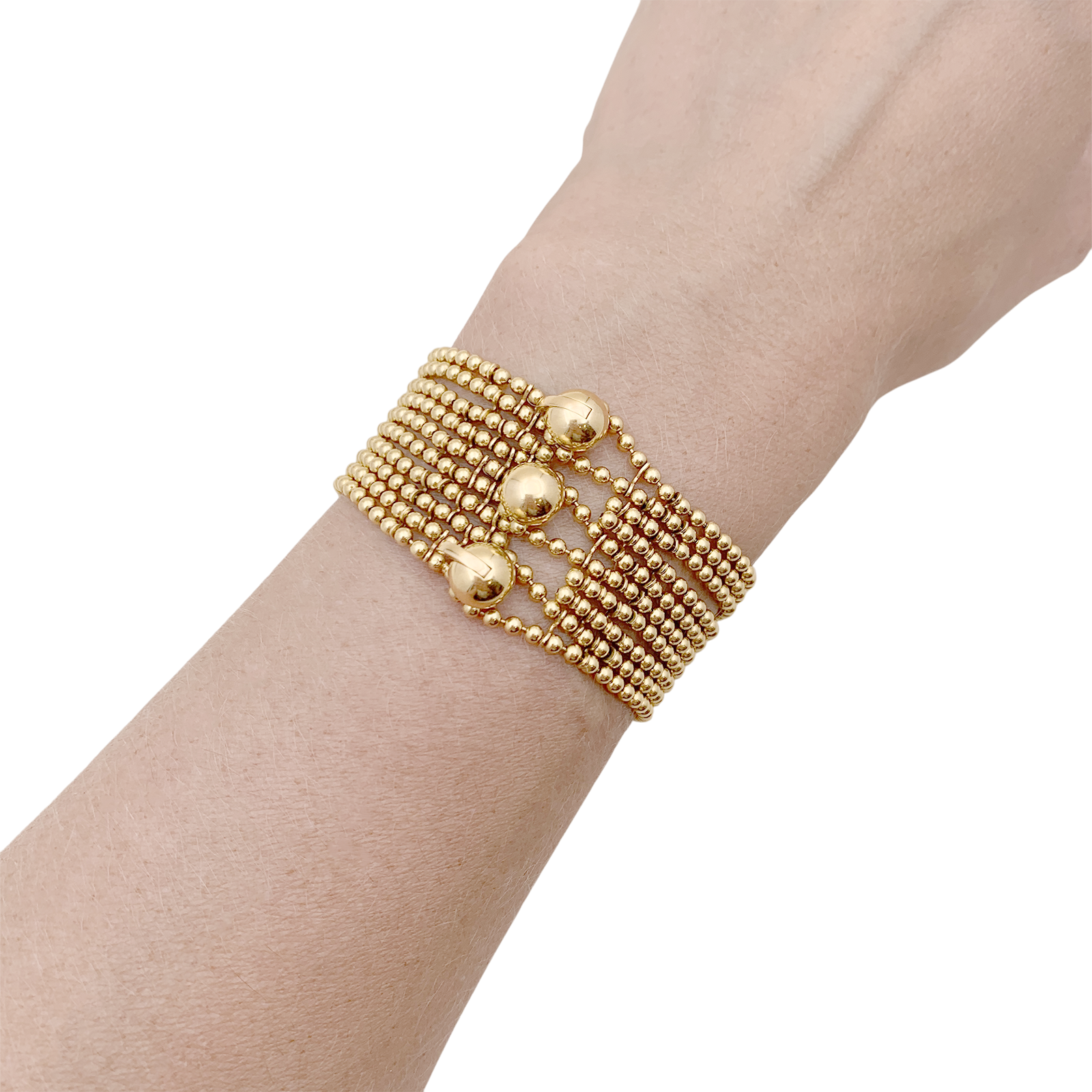 Bracelet Cartier modèle Draperie en or jaune. 6