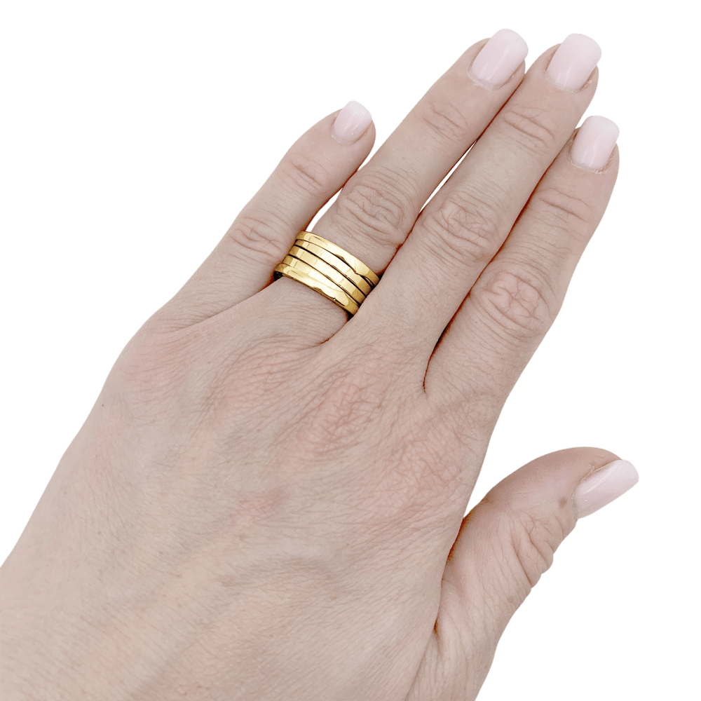 Bague Bulgari, "B.Zero1", or jaune.  5