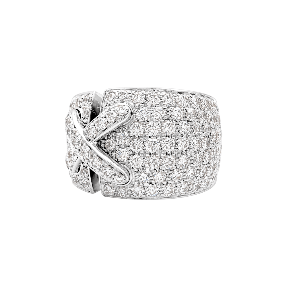 Bague Chaumet, "Liens XL", or blanc, diamants. 1