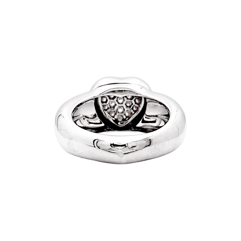 Bague Piaget, "Cœur", or blanc et diamants. 3