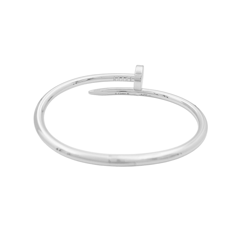 Bracelet Cartier, "Juste un Clou", or blanc. 4