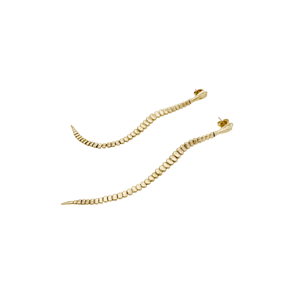 Boucles d'oreilles TIFFANY & CO x Elsa Peretti, « Snake » », or jaune. 3