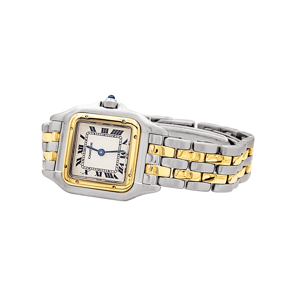Montre Cartier, "Panthère", acier et or jaune.  3
