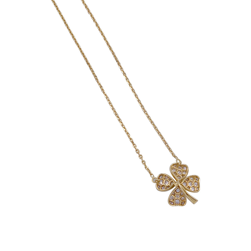 Collier Fred, "Trèfle", or jaune et diamants 6