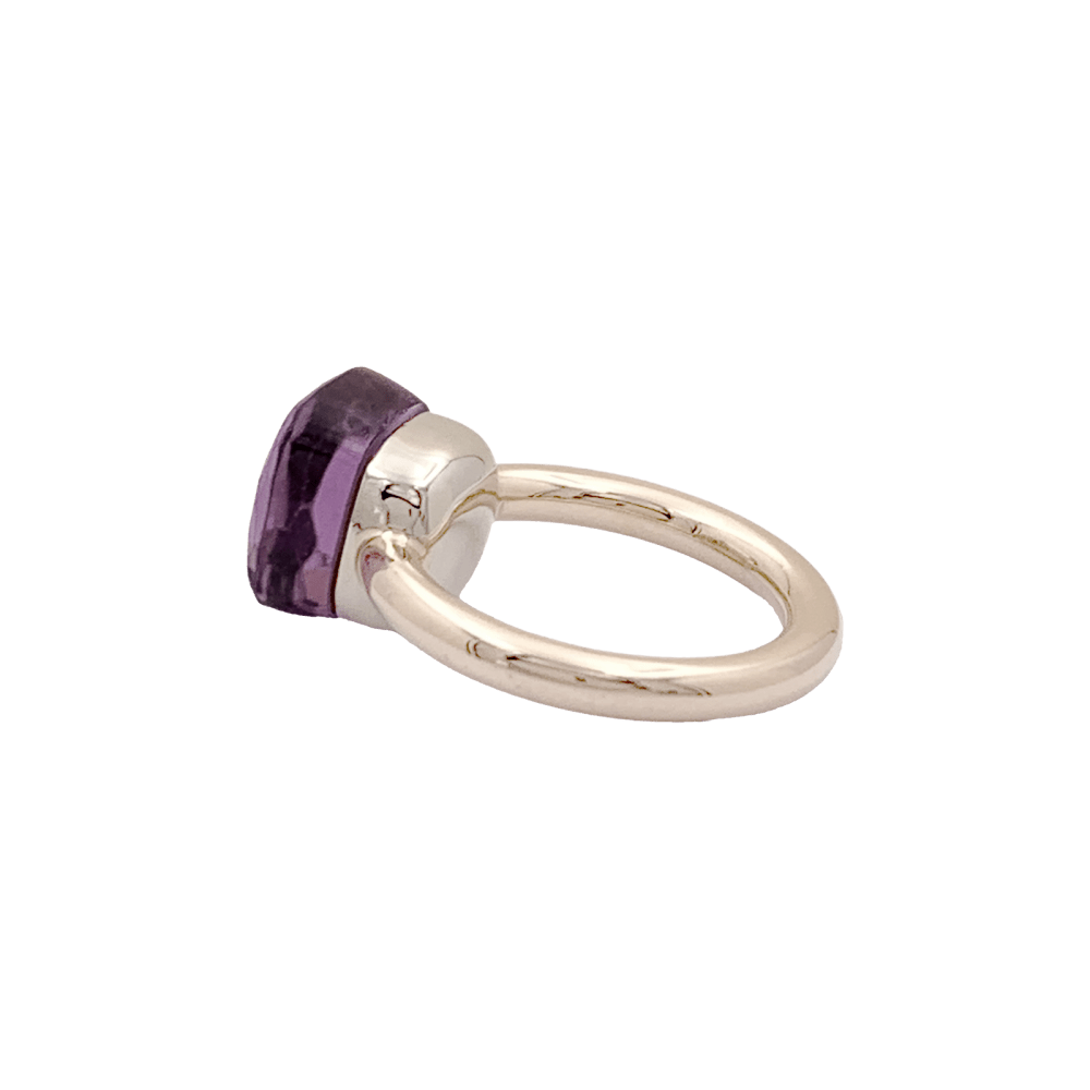 Bague Pomellato,"Nudo Classic", or rose et améthyste. 5