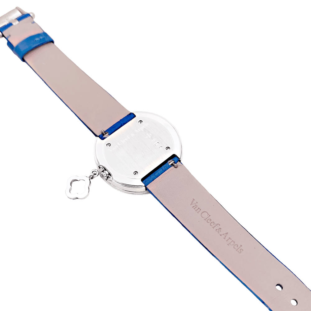 Montre Femme Van Cleef & Arpels, « Charms », or blanc, diamants. 5