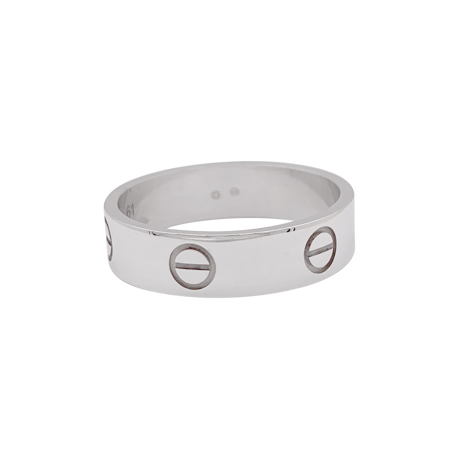Bague Cartier, "Love Classique", or blanc. 1