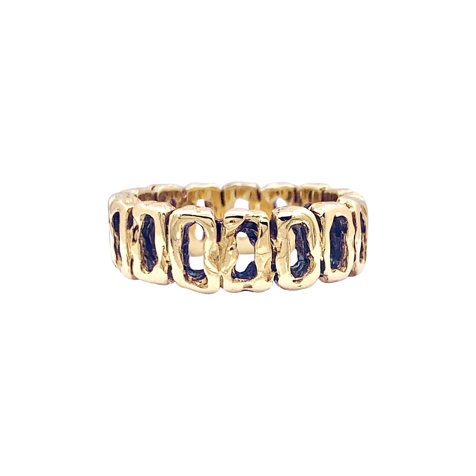 Bague vintage or jaune. 1