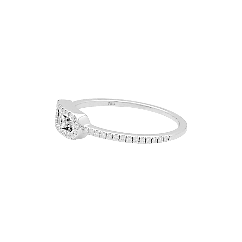 Bague Messika, "Move Uno Pavé", or blanc et diamants. 4