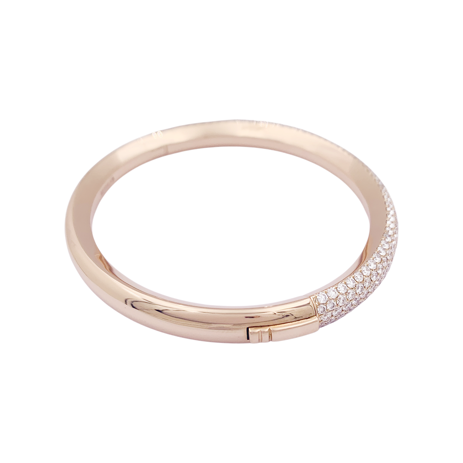 Bracelet Messika "Divine Enigma" or rose, diamants. 5