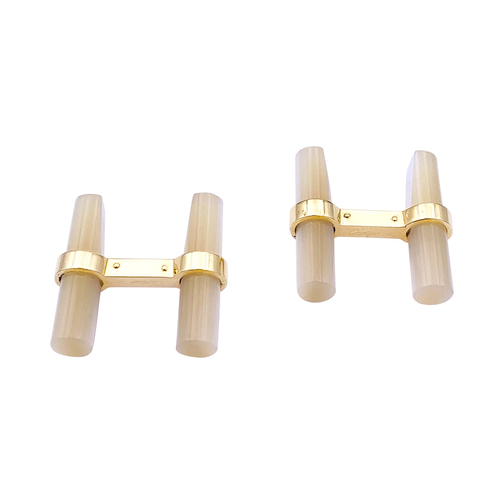 Boutons de manchette Cartier or jaune, bâtonnets interchangeables. 3
