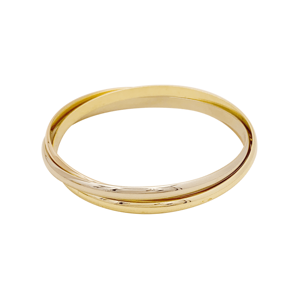 Bracelet Cartier, "Trinity", trois ors.  3