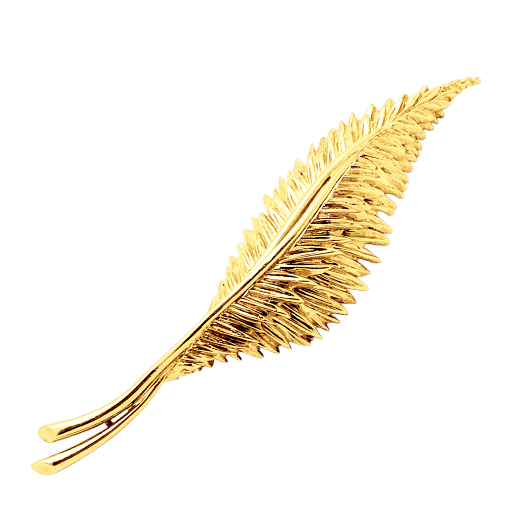 Broche Van Cleef & Arpels, "Plumes", or jaune. 1