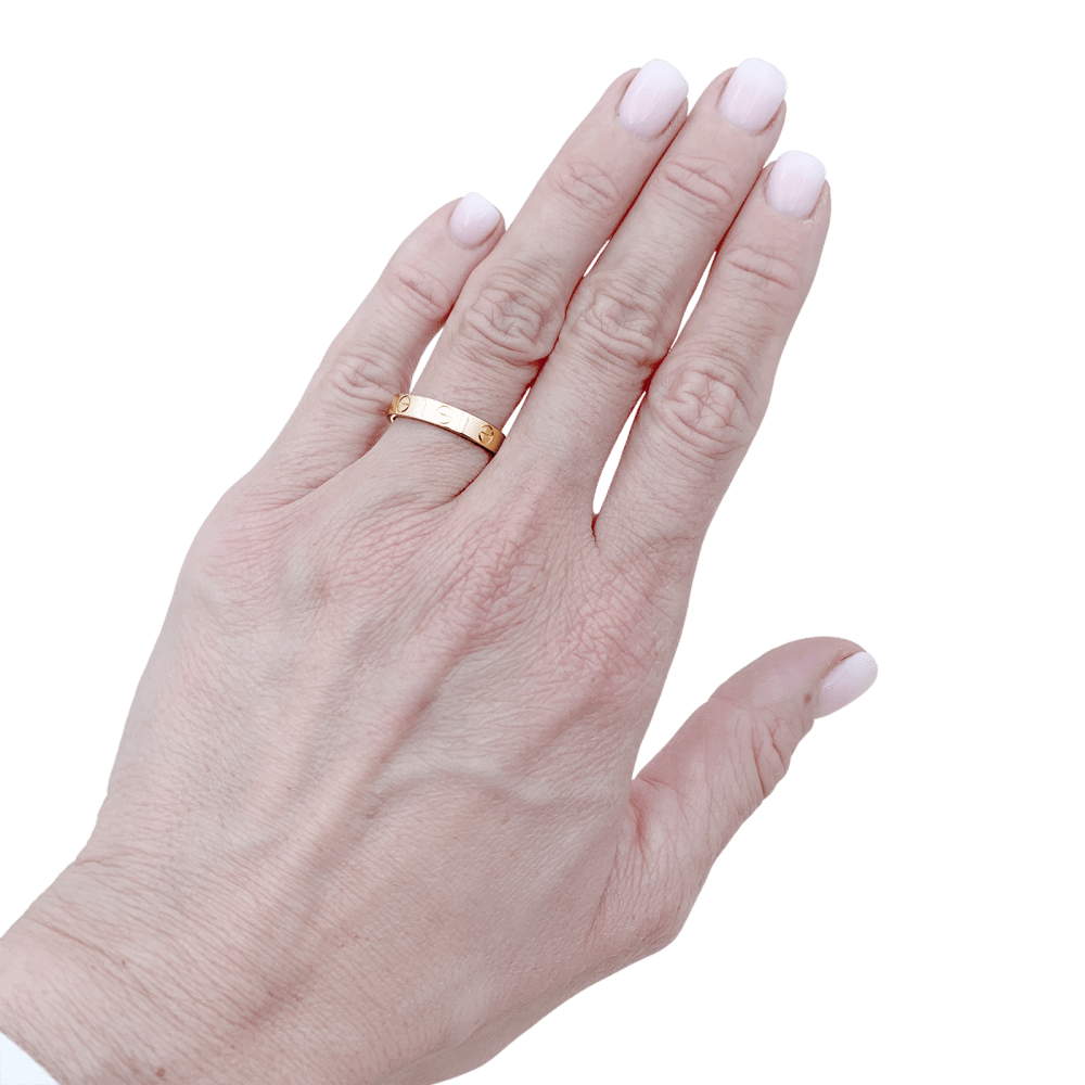 Bague Cartier, "Love" or rose. 6
