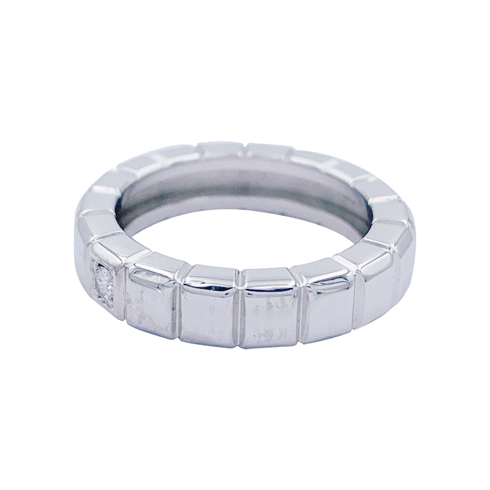 Bague Chopard, "Ice Cube", or blanc, diamant. 4
