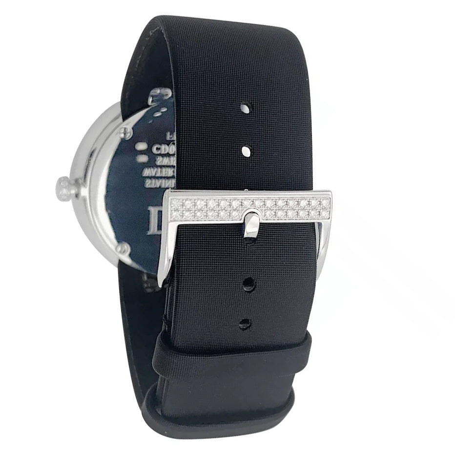 Montre Dior, "La D de Dior", acier, nacre, diamants. 5