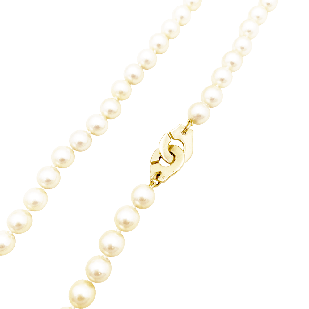 Collier de perles Dinh Van, "Menottes R12", en or jaune.  3
