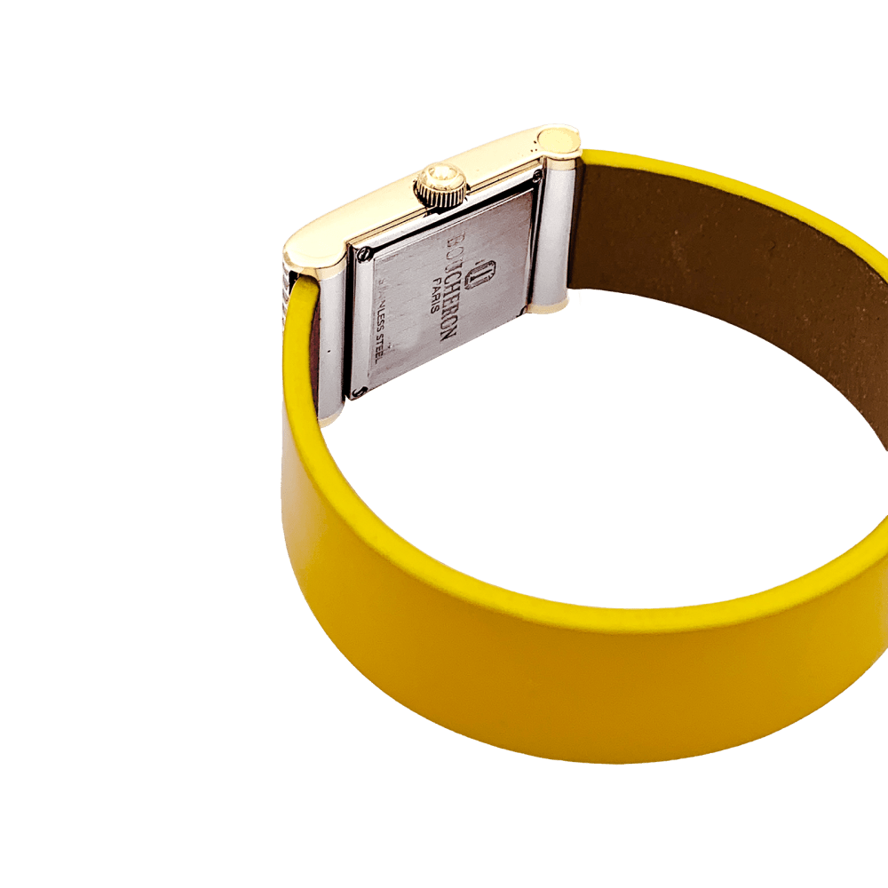 Montre Boucheron, "Reflet", or et acier.  3