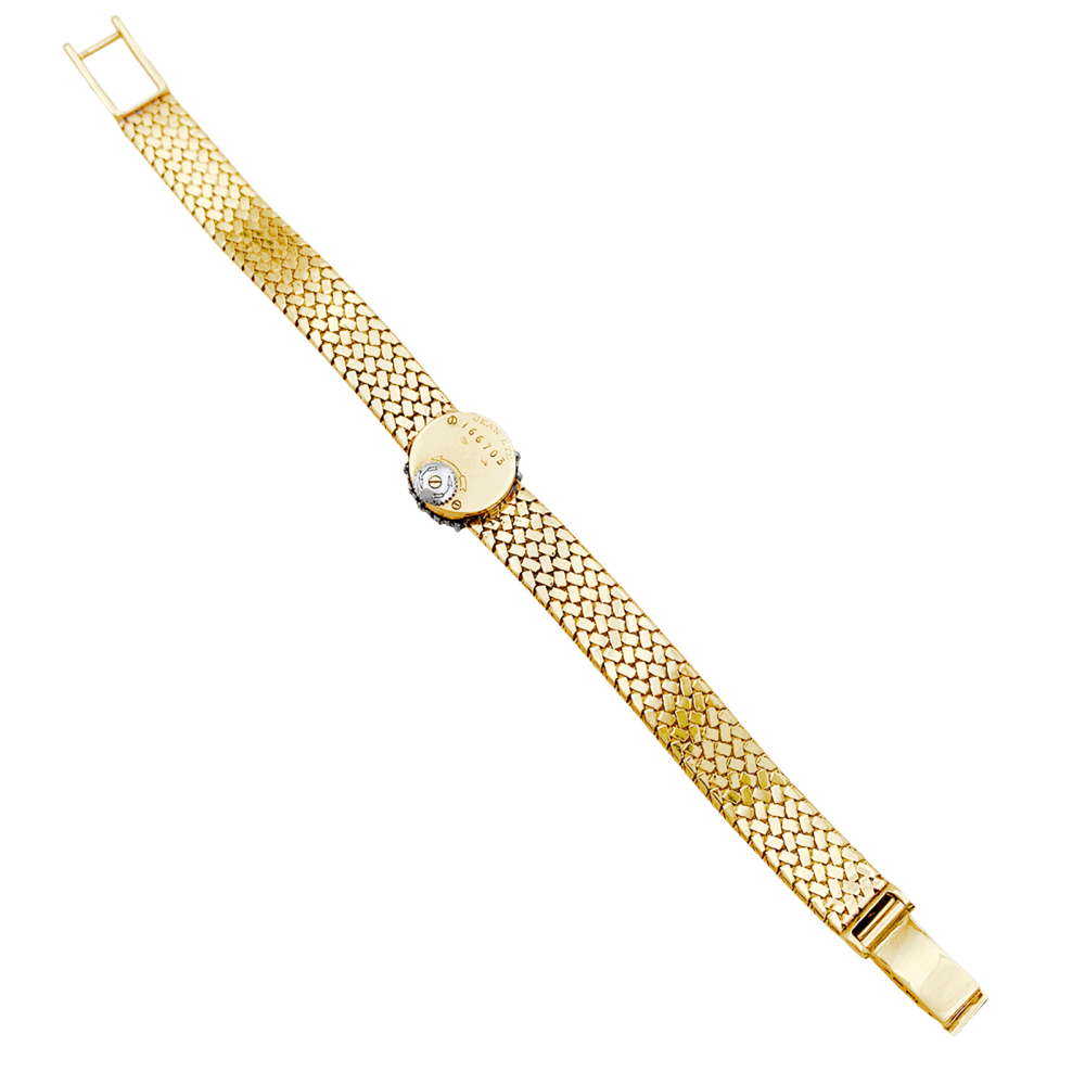Montre Jaeger Lecoultre x Jean Eté, or jaune, platine, diamants.  3